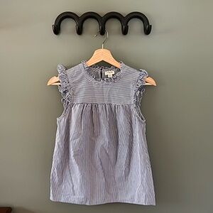 J. Crew Ruffle Neck Tank Top